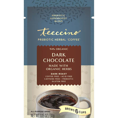 Dark Chocolate Prebiotic SuperBoost Herbal Coffee