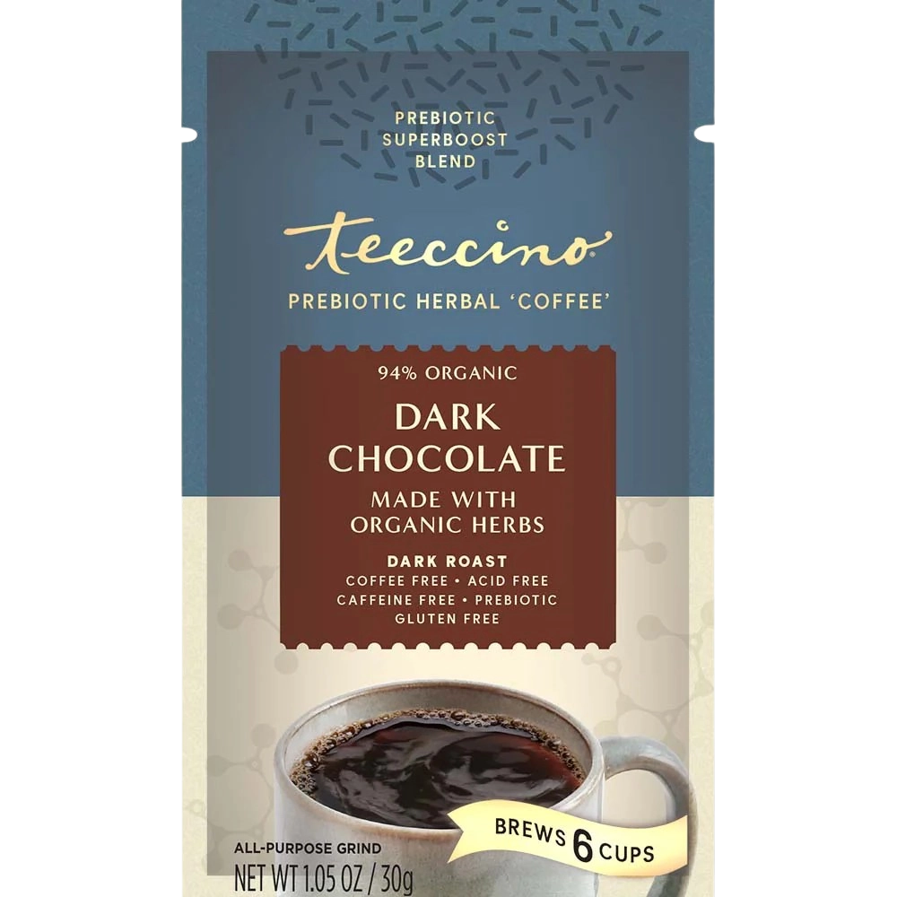 Dark Chocolate Prebiotic SuperBoost Herbal Coffee - Image 1