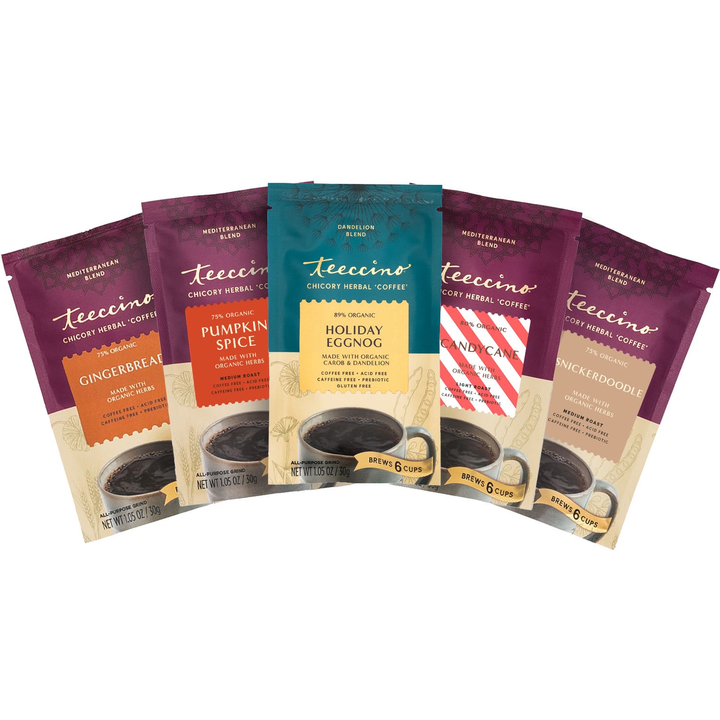 Holiday Flavors Herbal Coffee Sampler