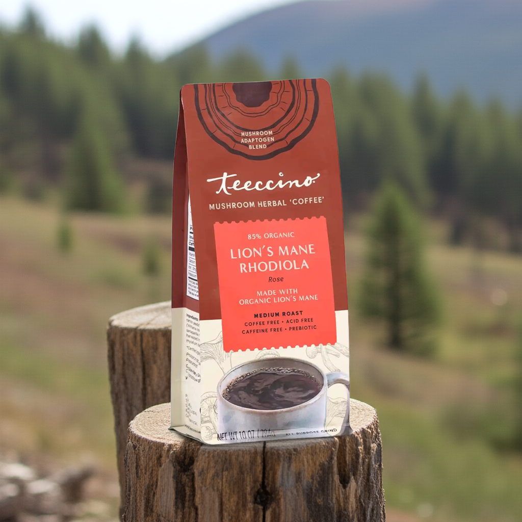 Lion's Mane Rhodiola Rose Mushroom Herbal Coffee