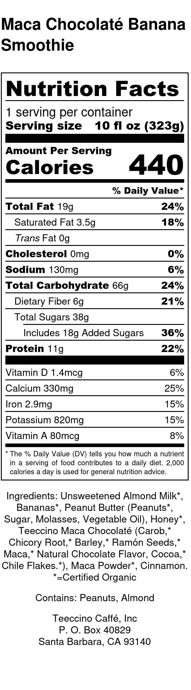 Nutrition facts