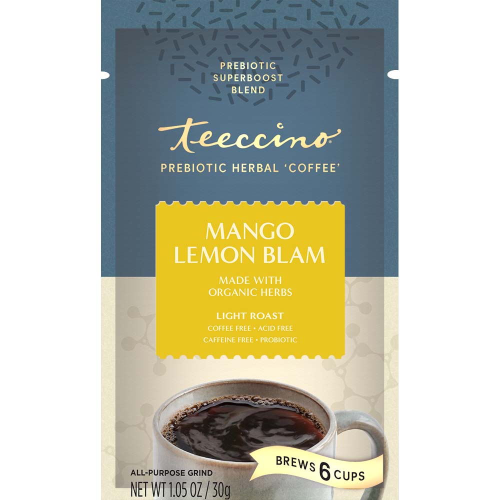 Mango Lemon Balm Prebiotic SuperBoost Herbal Coffee