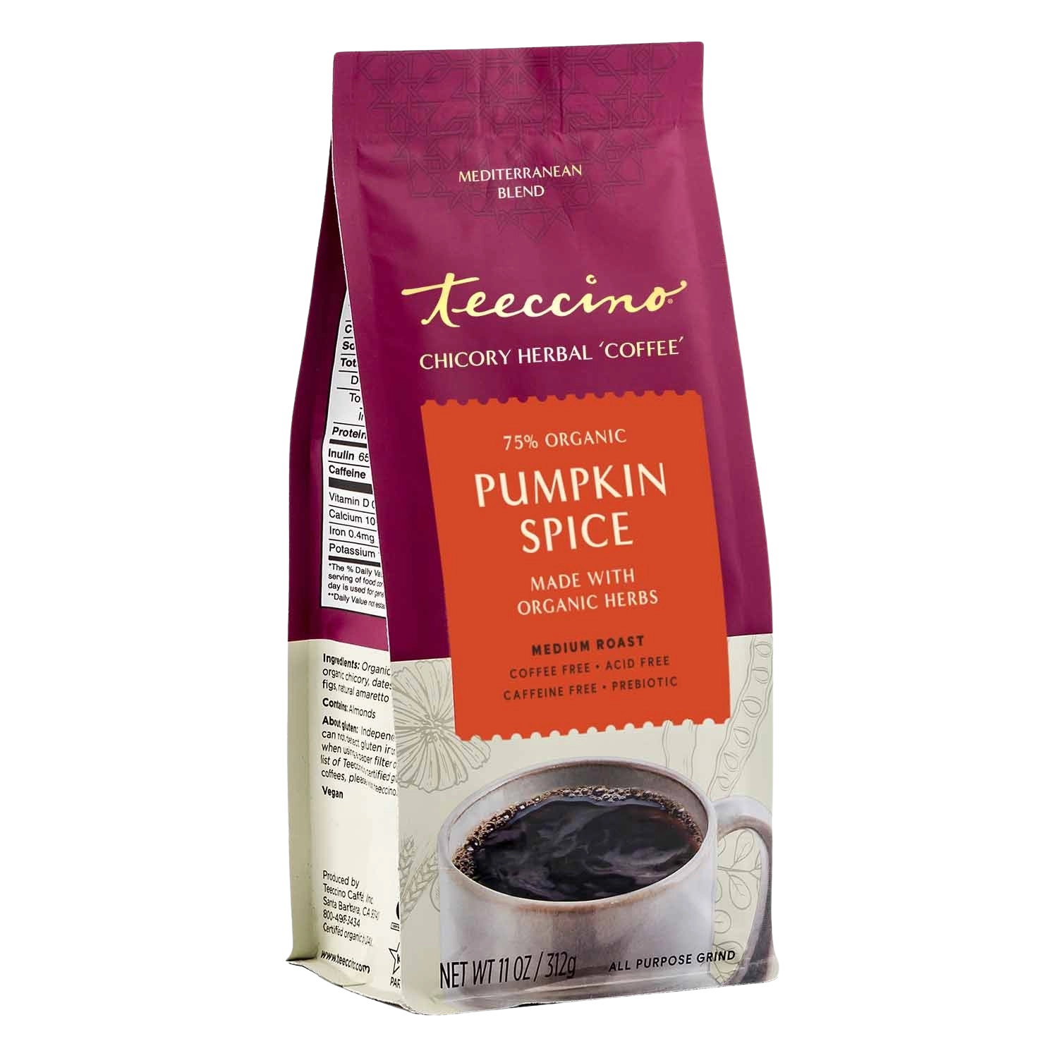 Pumpkin Spice Chicory Herbal Coffee