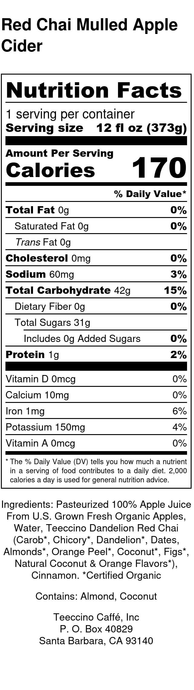 Nutrition facts