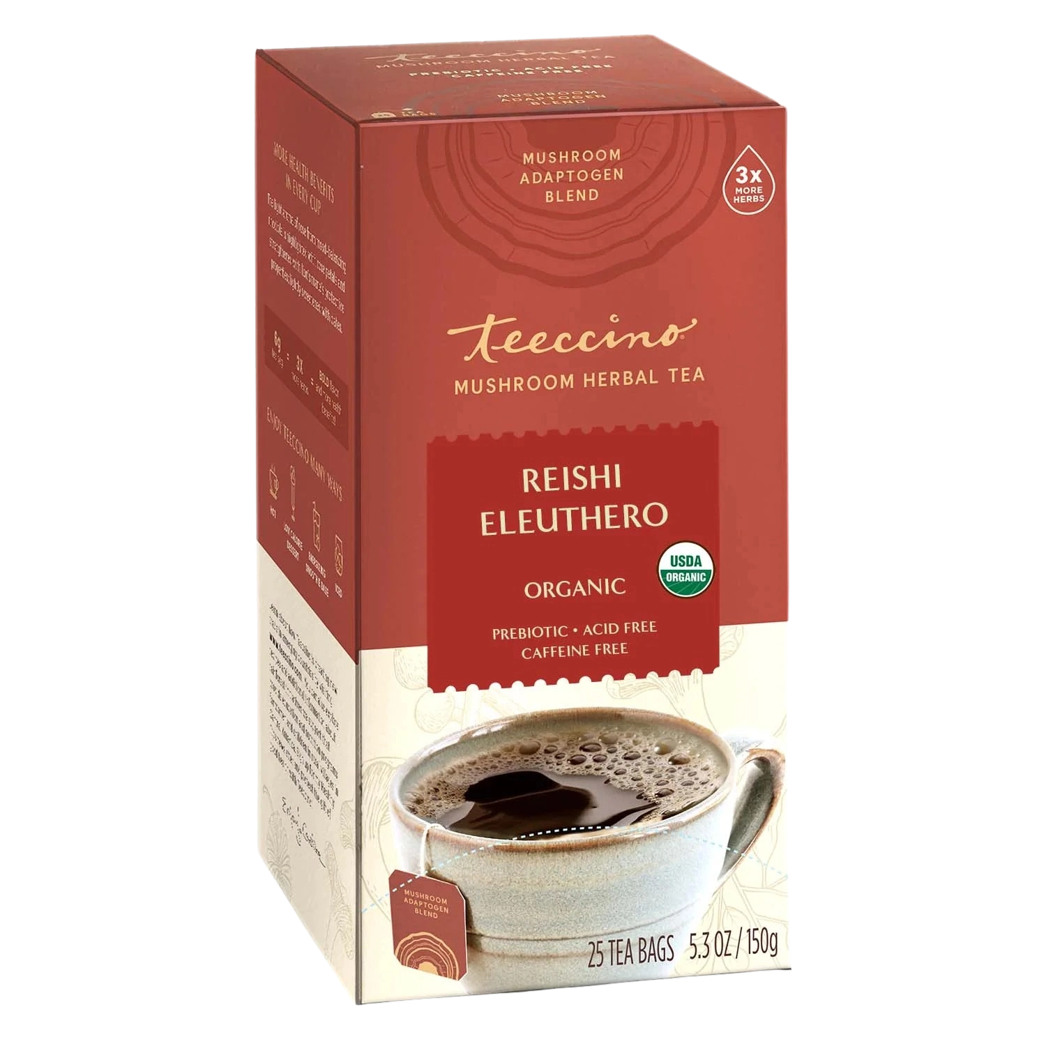 Reishi Eleuthero French Roast Mushroom Herbal Tea