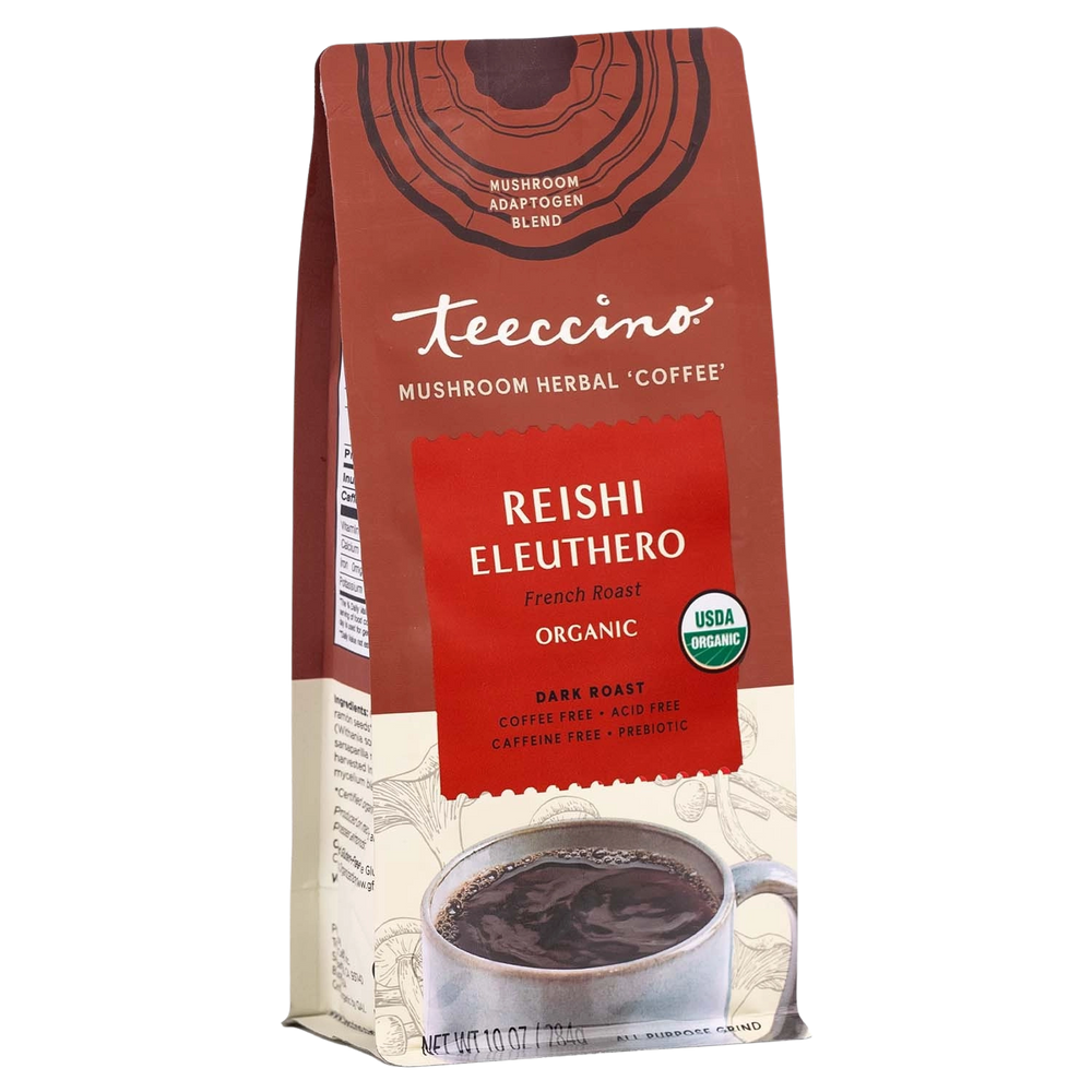 Reishi Eleuthero French Roast Mushroom Herbal Coffee