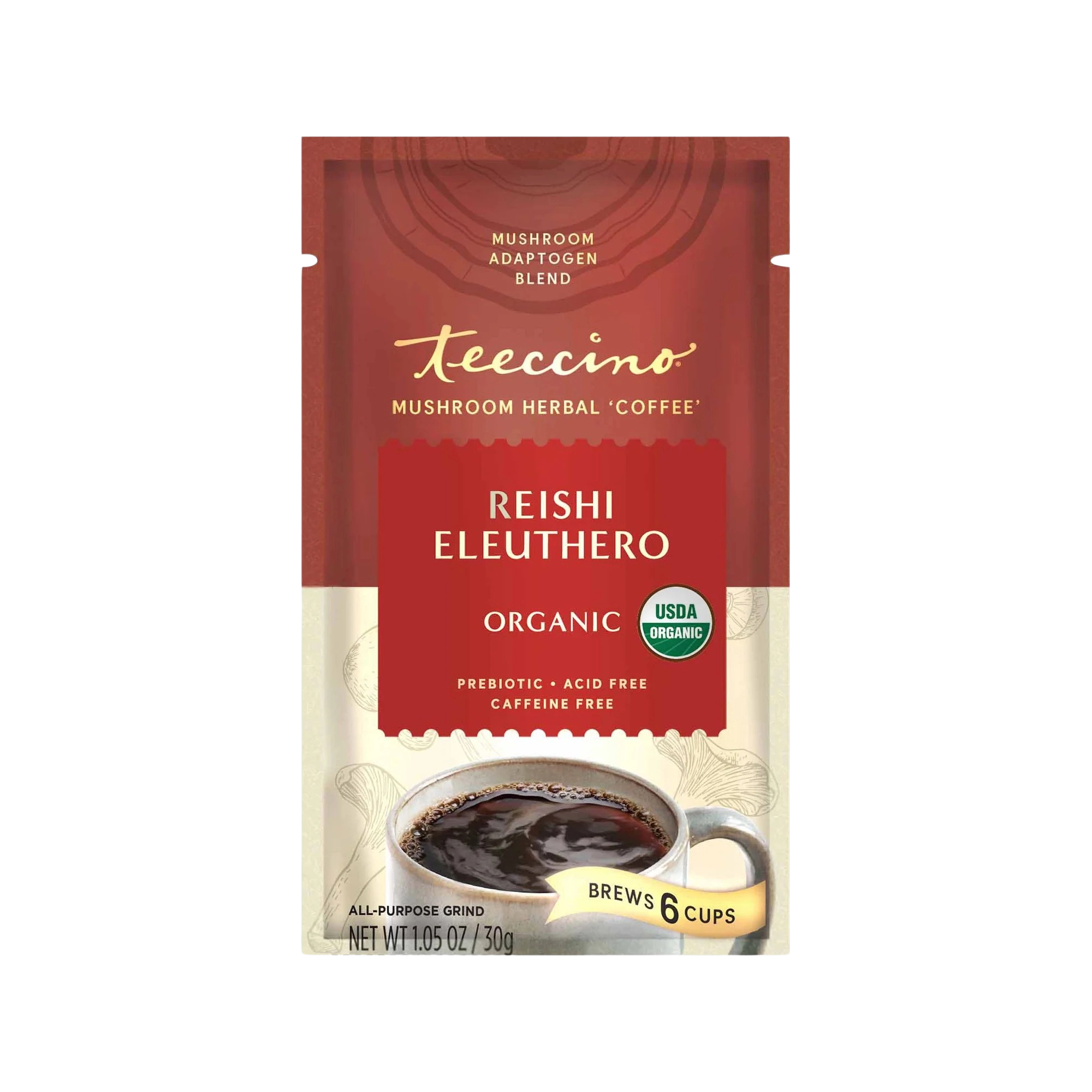 Reishi Eleuthero French Roast Mushroom Herbal Coffee