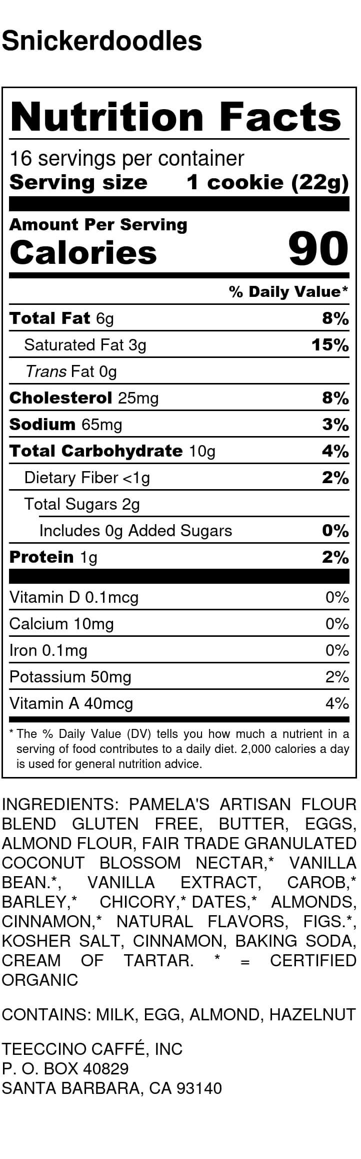Nutrition facts