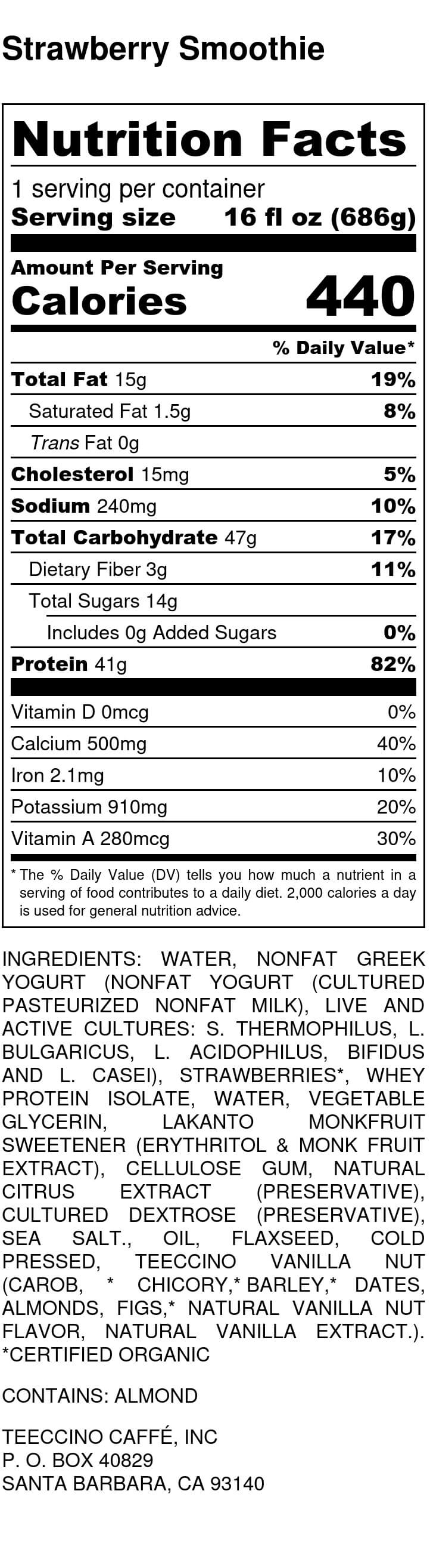 Nutrition facts