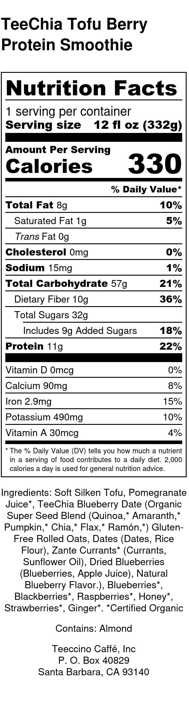 Nutrition facts