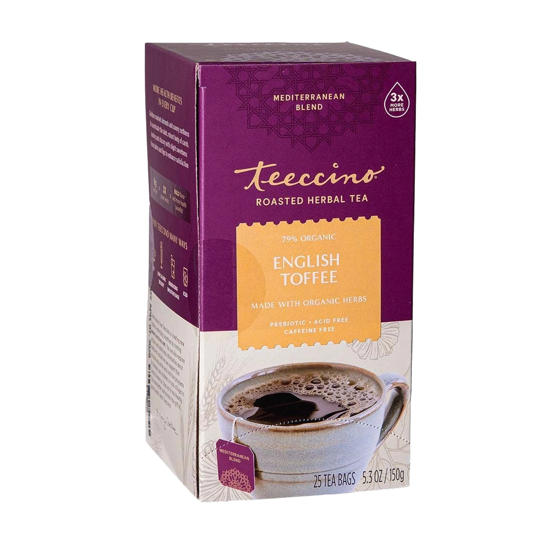 English toffee herbal tea teeccino