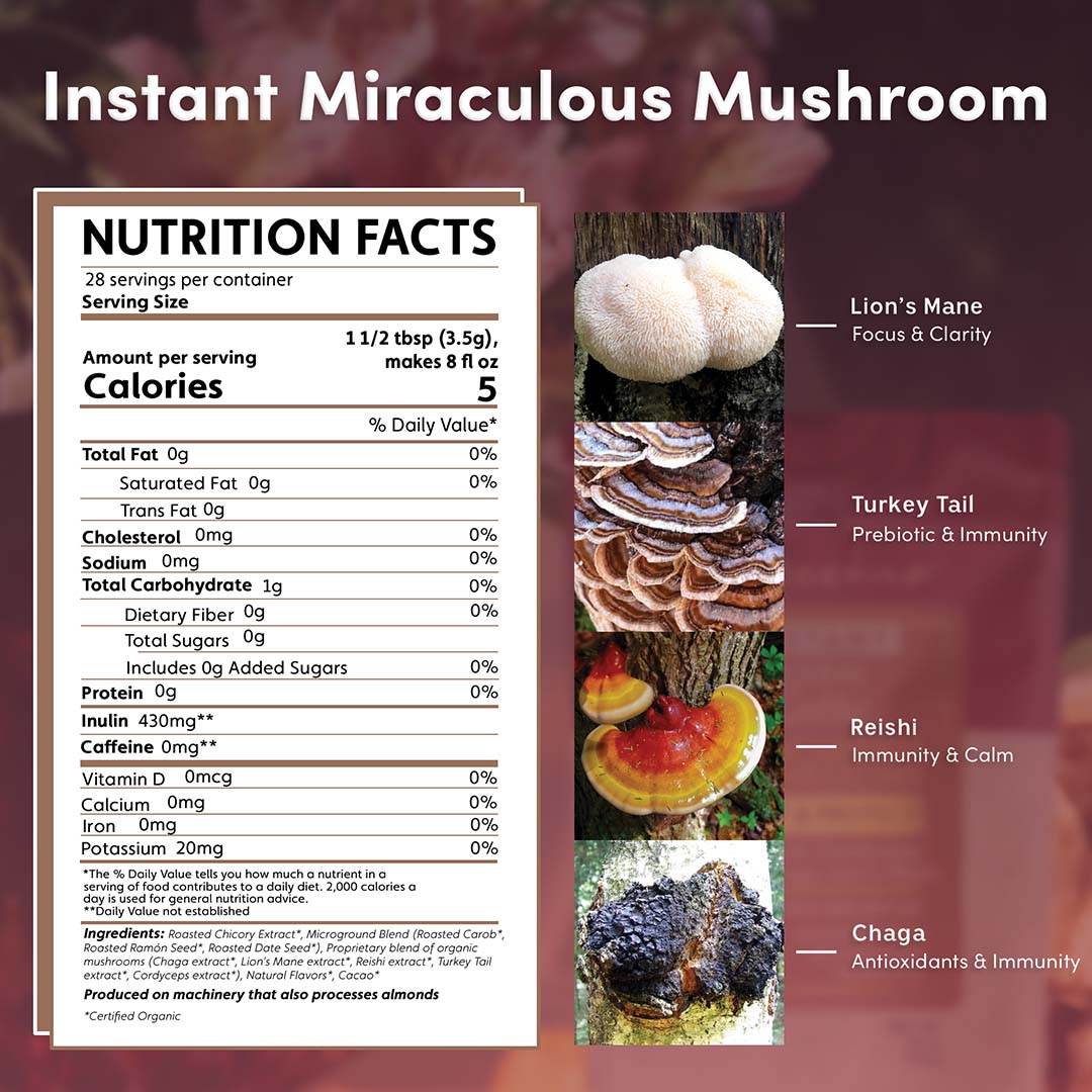 Instant Miraculous Mushrooms® Adapt & Protect Herbal Coffee - Image 4