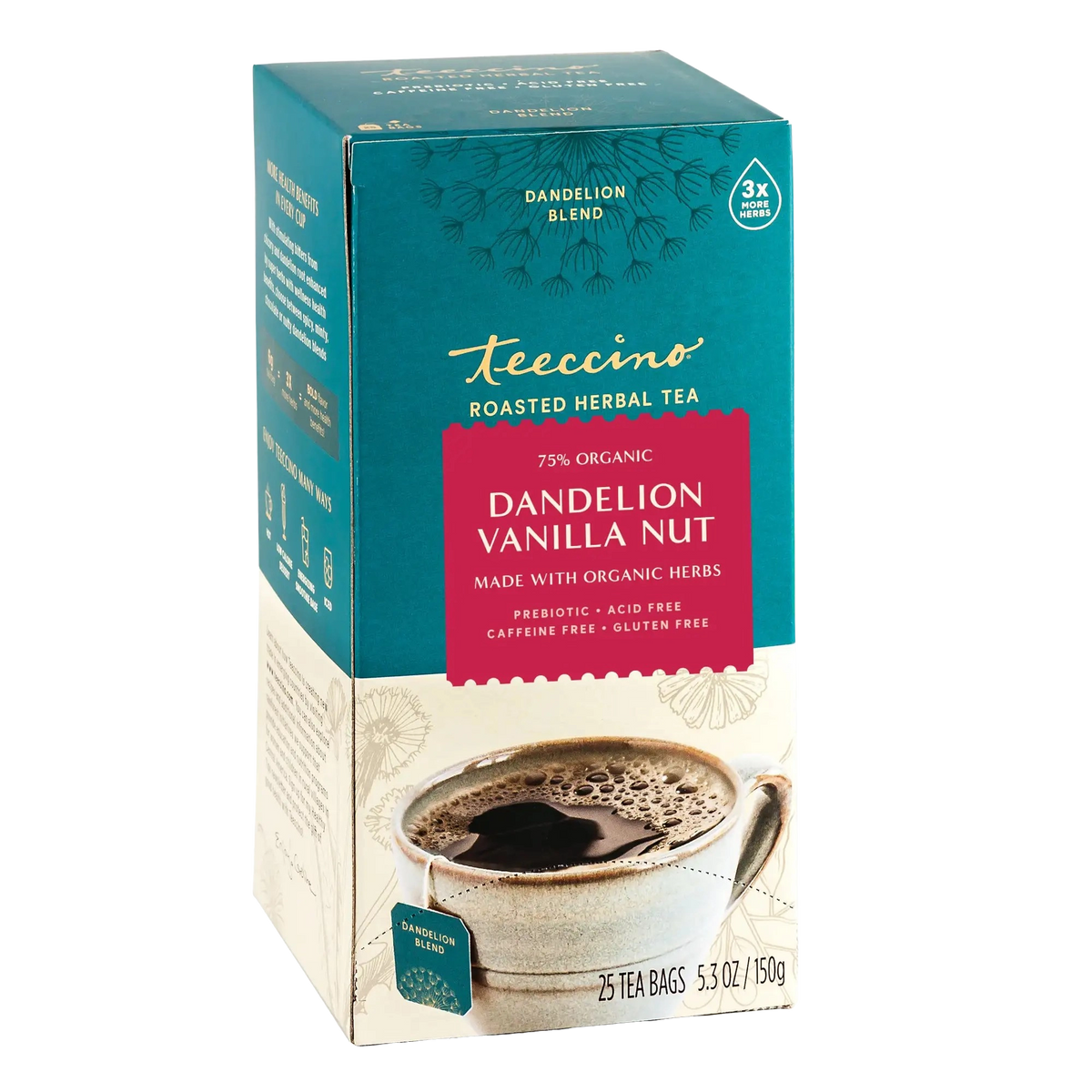 Dentello Tea Dandelion Vanilla Nut Roasted Herbal Tea – Teeccino