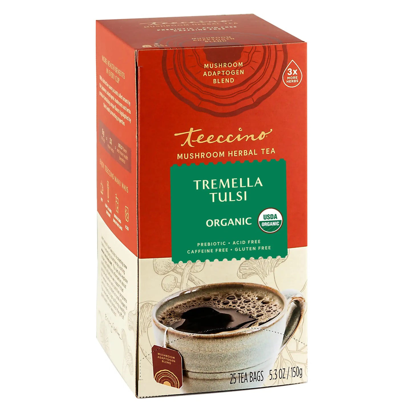 Tremella Tulsi Cardamom Mushroom Herbal Tea