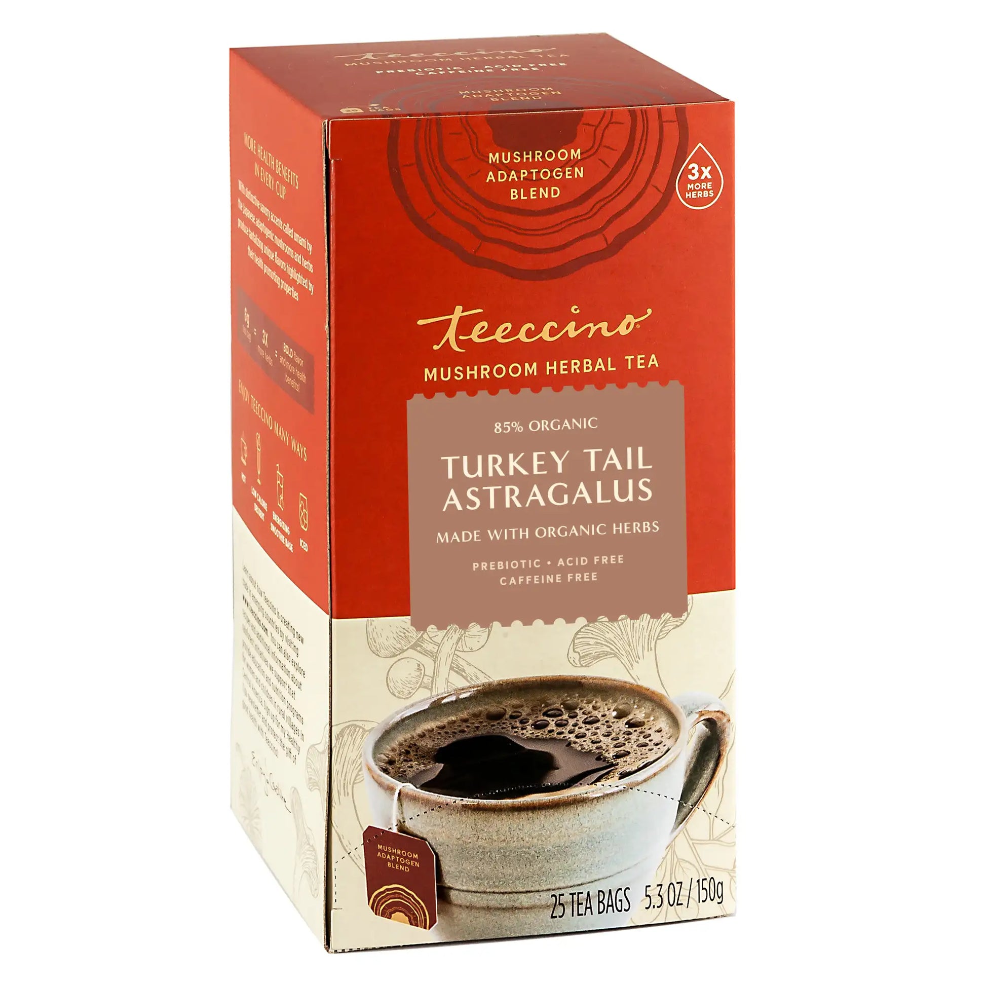 Turkey Tail Astragalus Toasted Maple Mushroom Herbal Tea