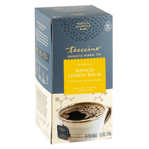 Mango Lemon Balm Prebiotic SuperBoost Herbal Tea — 25 tea bags