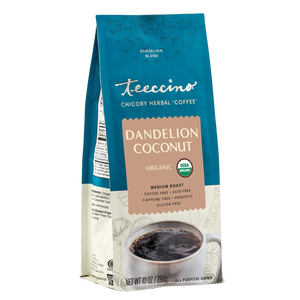 Dandelion Coconut Herbal Coffee — 10 ounce ground