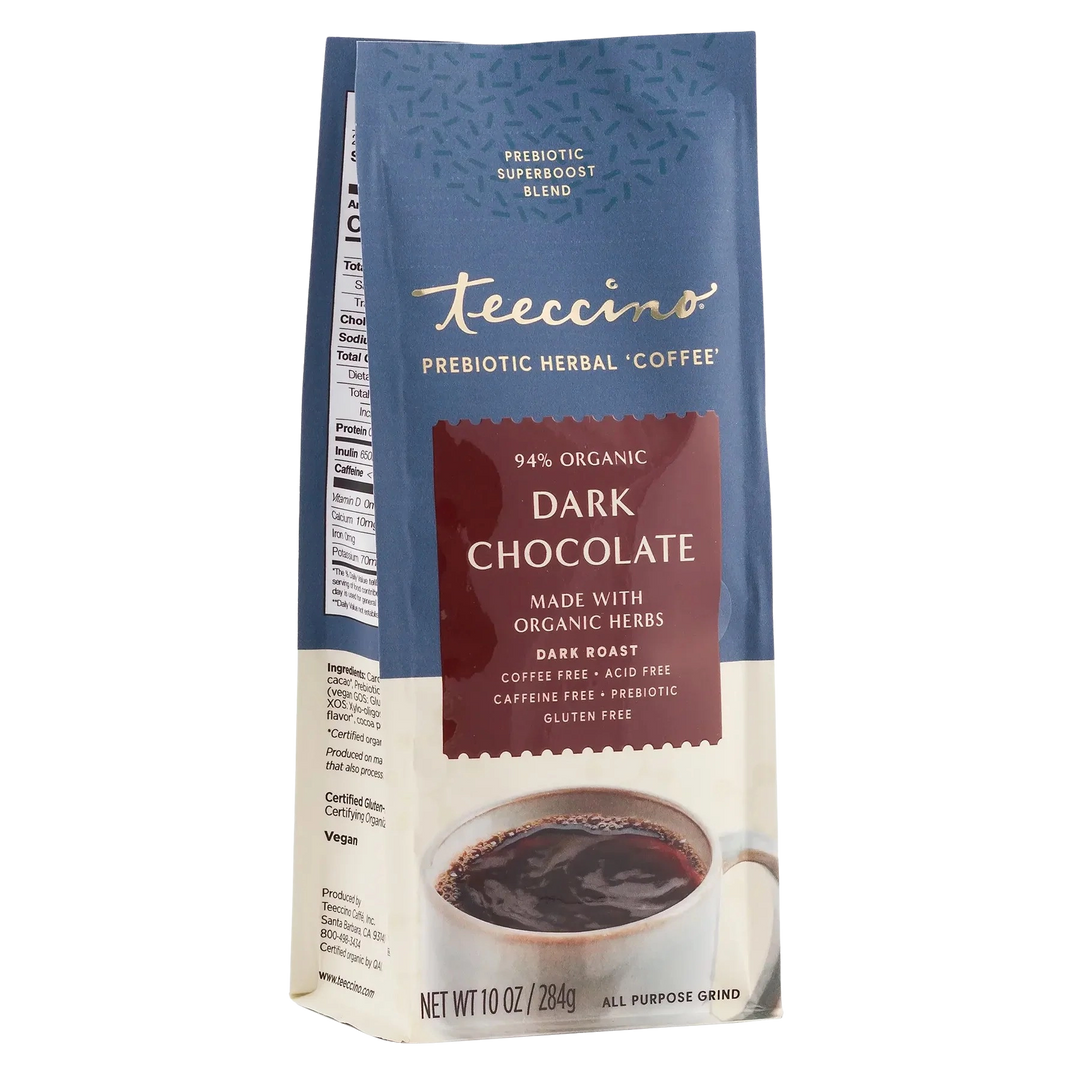 Dark Chocolate Prebiotic SuperBoost Herbal Coffee – Teeccino