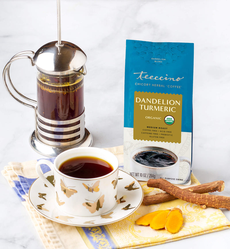 Teeccino Dandelion Turmeric Herbal Coffee