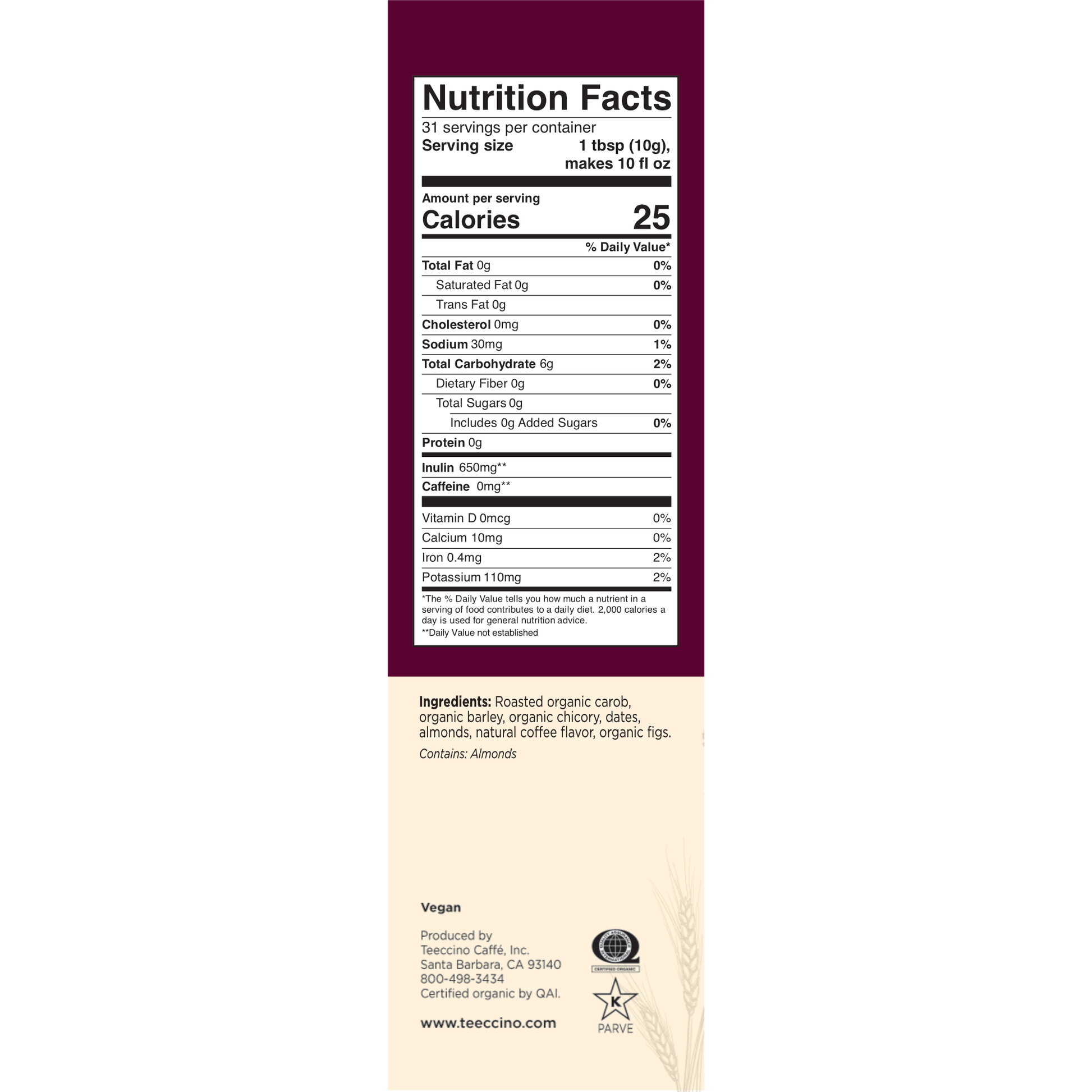 Java Chicory Herbal Coffee
