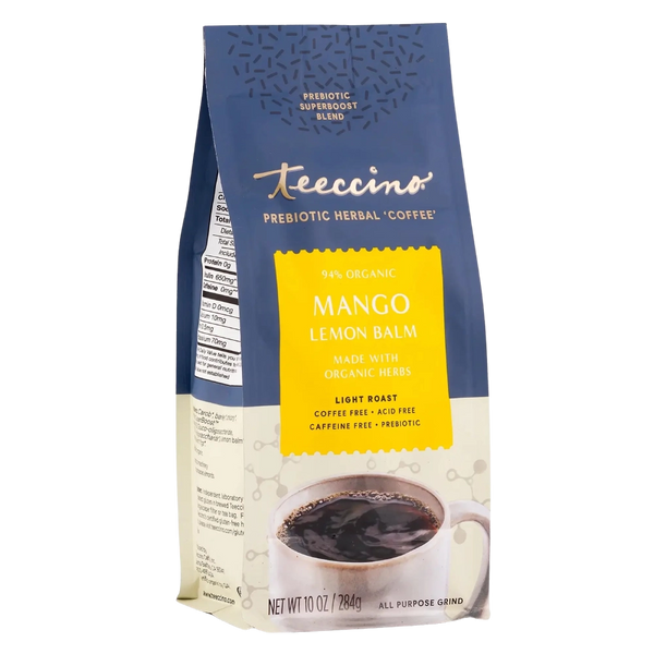 Mango Lemon Balm Prebiotic Herbal Coffee – Teeccino