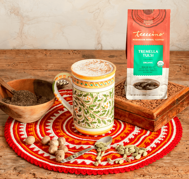 Teeccino Tremella Tulsi Cardamom 