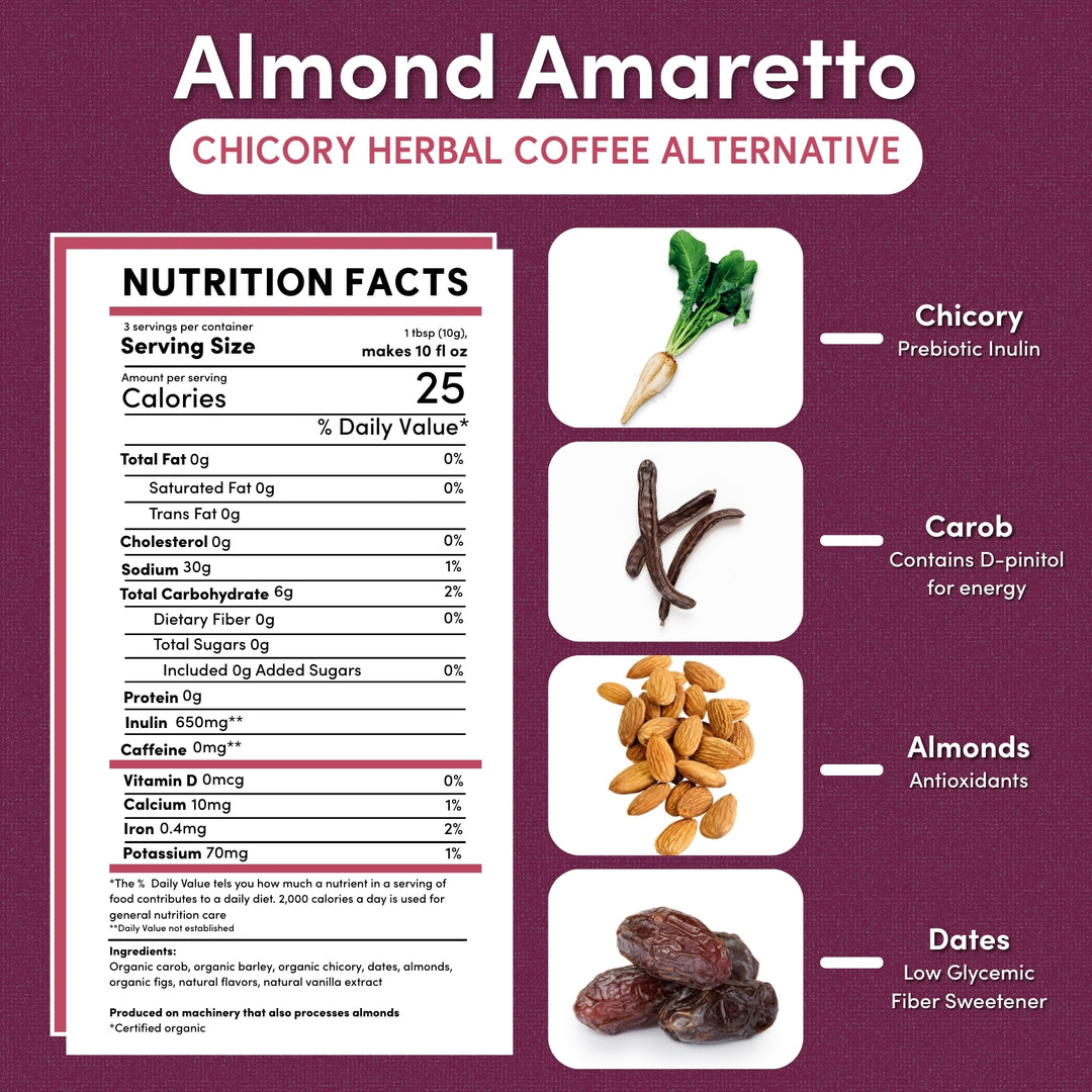Almond Amaretto Chicory Herbal Coffee - Image 2