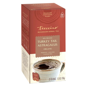 Turkey Tail Astragalus Toasted Maple Mushroom Herbal Tea — 25 tea bags