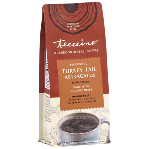 Turkey Tail Astragalus Toasted Maple Mushroom Herbal Coffee — 10 ounce ground