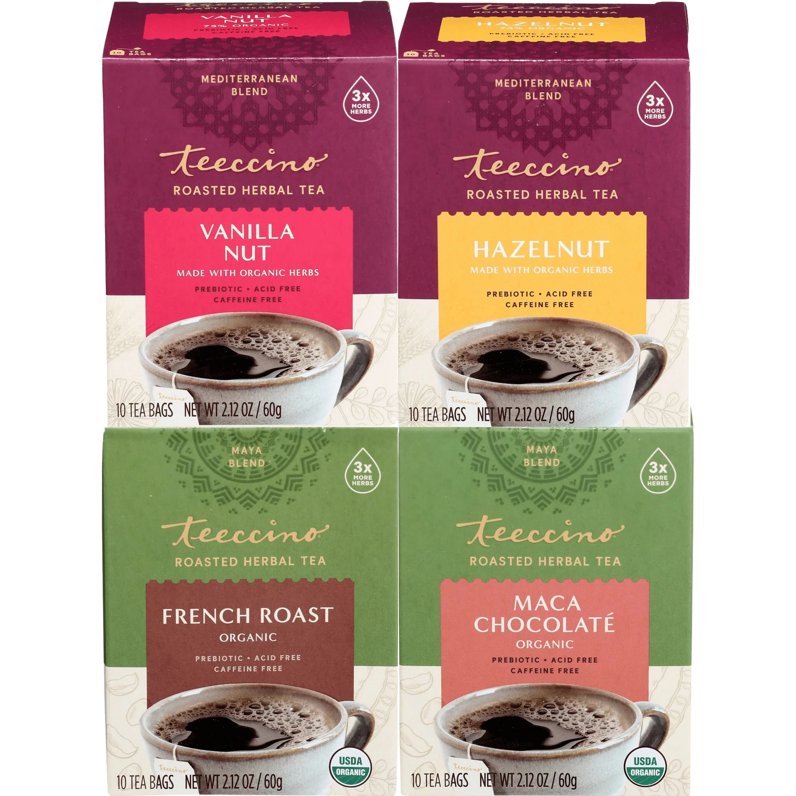 Teeccino Classic Herbal Tea Variety Pack