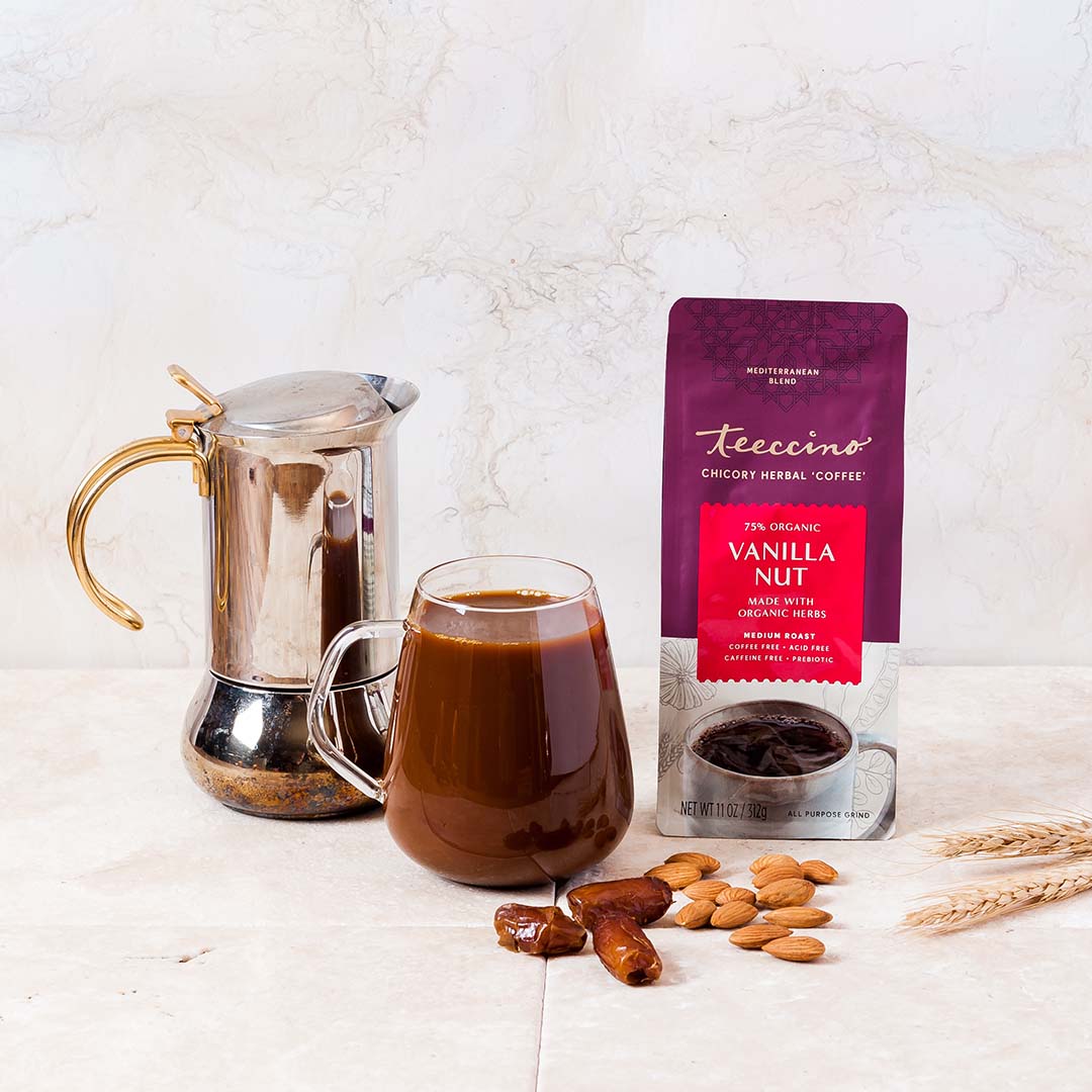 Teeccino, Chicory Herbal Coffee, Orange, Light Roast, Caffeine Free, 11 oz (312 g Teeccino, Chicory Herbal Coffee, Orange, Light Roast, Caffeine Free, 11 oz (312 g
