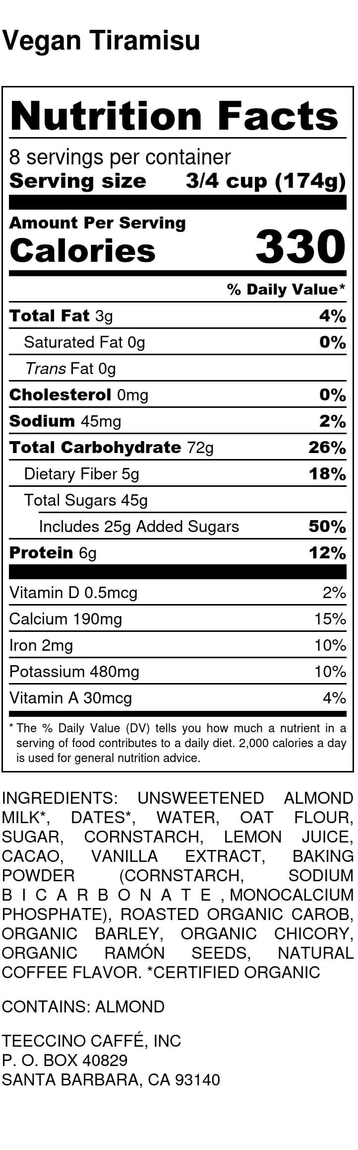 Nutrition facts