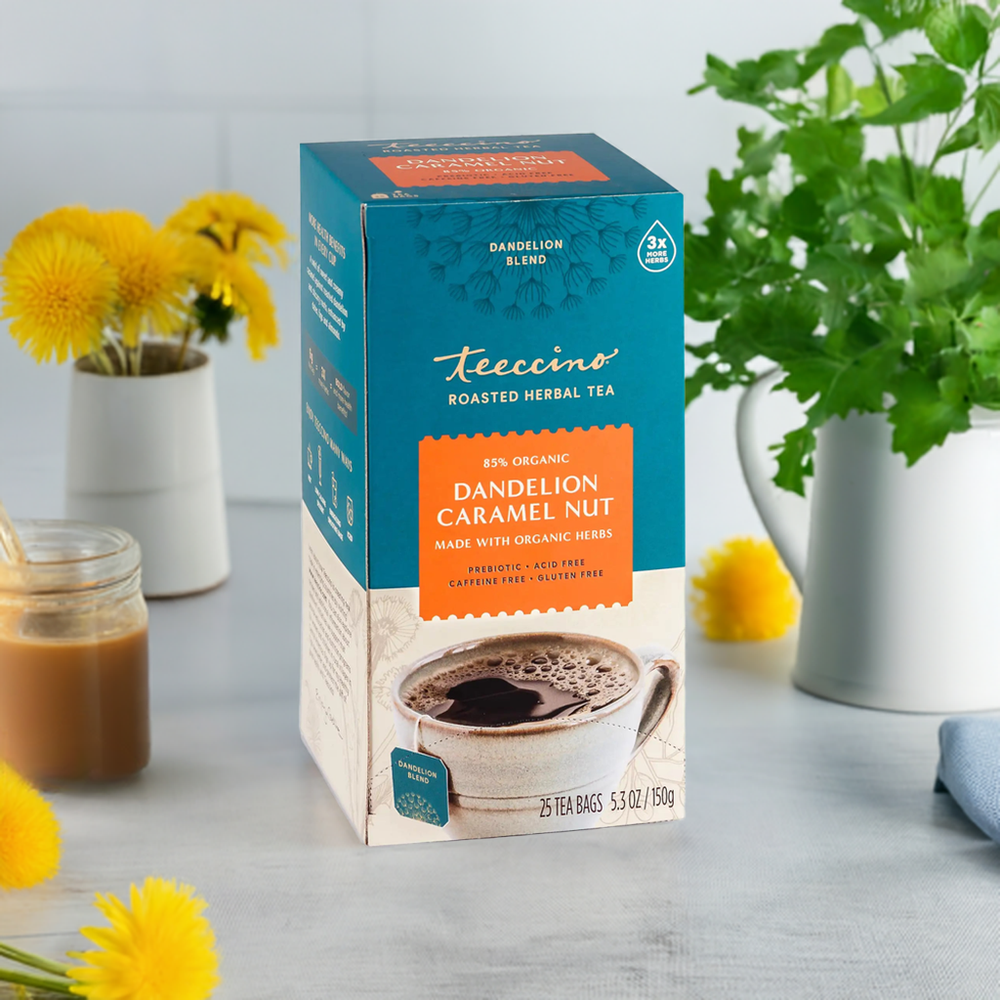 Dentello Tea Dandelion Caramel Nut Roasted Herbal Tea – Teeccino