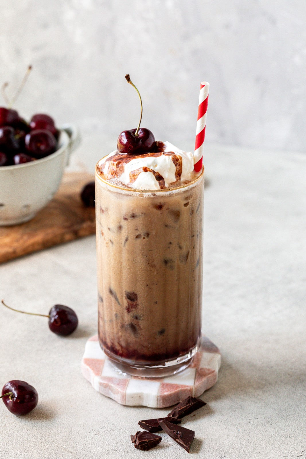 Black Forest Latte (Coffee-Free Cherry Chocolate Latte)