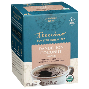 Dandelion Coconut Roasted Herbal Tea — 10 tea bags