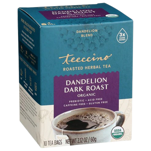 Dandelion Dark Roast Herbal Tea — 10 tea bags
