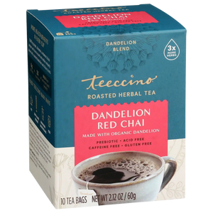 Dandelion Red Chai Roasted Herbal Tea — 10 tea bags