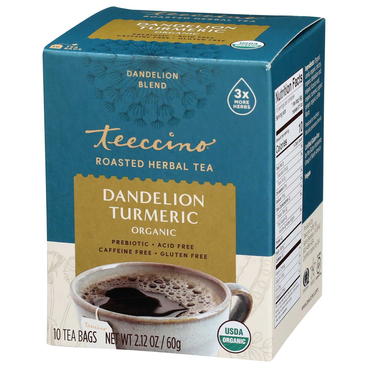 Dandelion Turmeric Roasted Herbal Tea