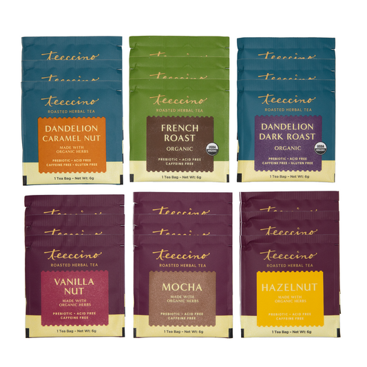 Best Selling Herbal Teas Sampler - 6 Flavors - 18 Servings