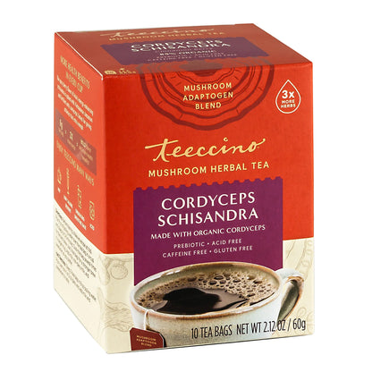 Cordyceps Schisandra Cinnamon Berry Mushroom Herbal Tea