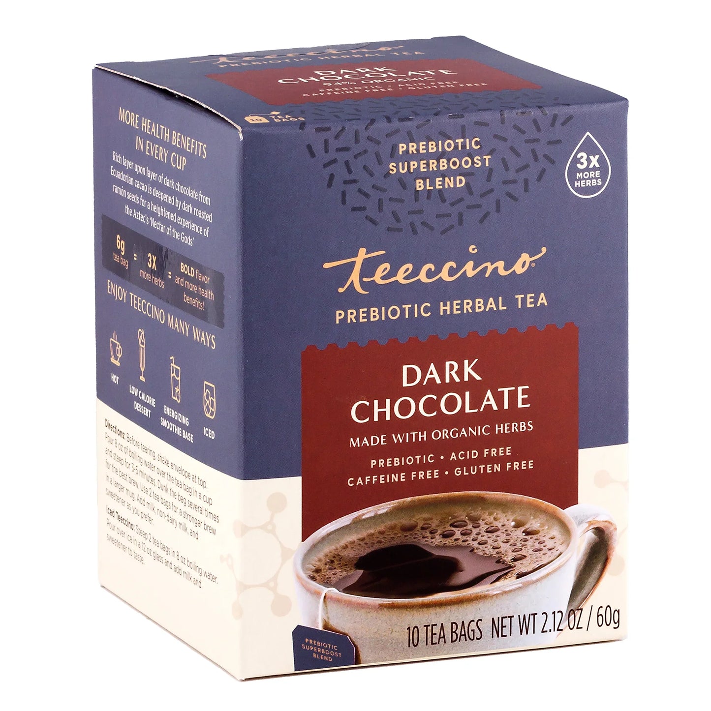 Dark Chocolate Prebiotic SuperBoost Herbal Tea