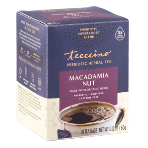 Macadamia Nut Prebiotic SuperBoost Herbal Tea — 10 tea bags