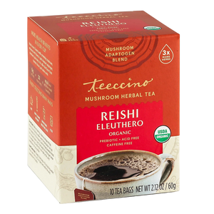 Reishi Eleuthero French Roast Mushroom Herbal Tea — 10 tea bags