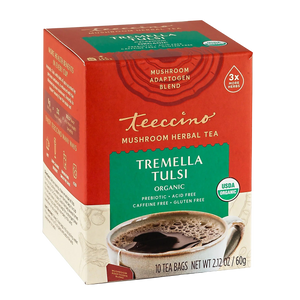 Tremella Tulsi Cardamom Mushroom Herbal Tea — 10 tea bags