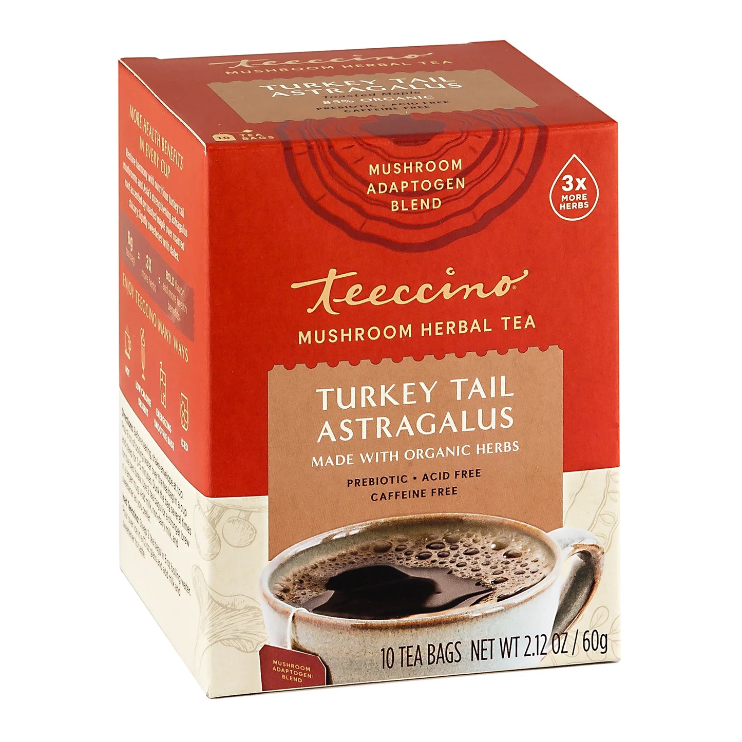 Turkey Tail Astragalus Toasted Maple Mushroom Herbal Tea