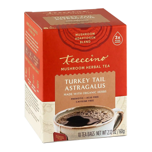 Turkey Tail Astragalus Toasted Maple Mushroom Herbal Tea — 10 tea bags