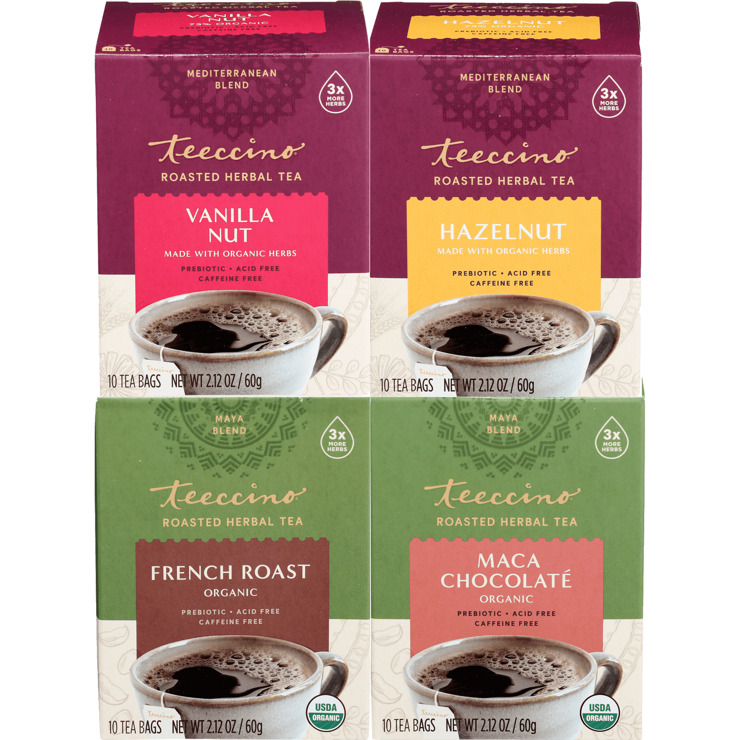 Teeccino Classic Herbal Tea Variety Pack